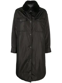 Moncler: Чёрное пальто 