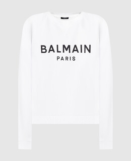 Balmain: Белый свитшот