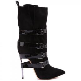 Casadei: Чёрные ботинки 