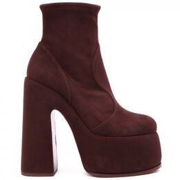 Casadei: Бордовые ботинки 