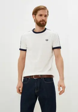 Fred Perry: Белая футболка 