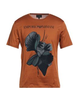 EMPORIO ARMANI: Бархатная футболка 