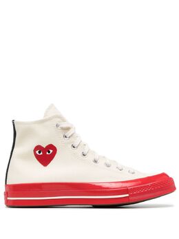 Comme Des Garcons Play: Белые кроссовки Heart