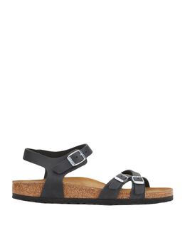 BIRKENSTOCK: Чёрные сандалии 