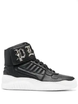 Philipp Plein: Чёрные кроссовки 