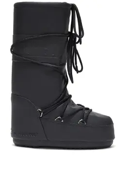 Moon Boot: Чёрные ботинки 