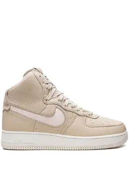 Nike: Светлые кроссовки  Air Force 1 High