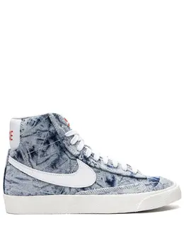 Nike: Голубые кроссовки  Blazer Mid 77