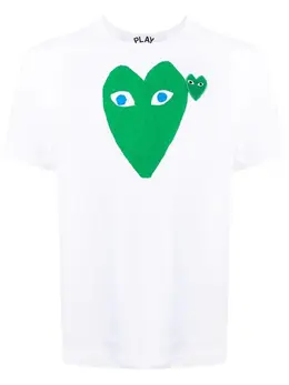 Comme Des Garçons Play: Футболка  Heart с принтом