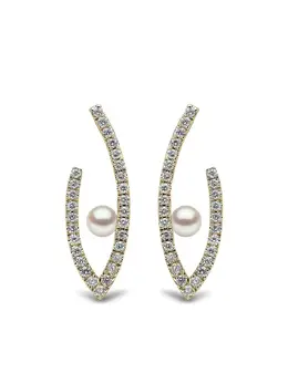 Yoko London: Серьги  Sleek Akoya