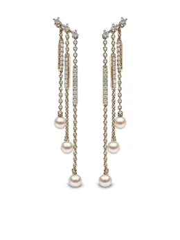 Yoko London: Серьги  Sleek Akoya