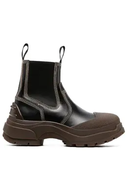 Maison Margiela: Тёмные ботинки 