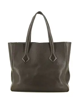 Hermès: Коричневая сумка-шоппер 
