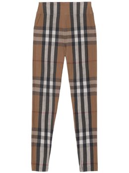 Burberry: Коричневые легинсы  Vintage Check