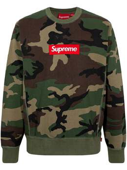 Supreme: Тёмный свитшот  Box Logo