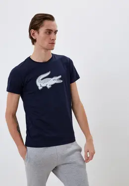 Lacoste: Синяя футболка 