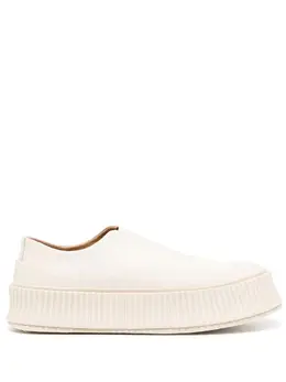 Jil Sander: Белые кроссовки 