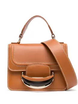 Chloé: Коричневая сумка-шоппер 