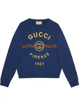 Gucci: Хлопковый свитшот Interlocking G