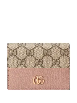 Gucci: Бежевый кошелёк GG Marmont