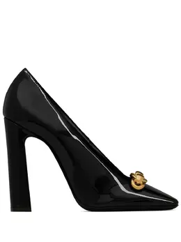 Saint Laurent: Чёрные туфли 
