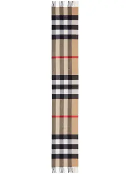 Burberry: Бежевый шарф 