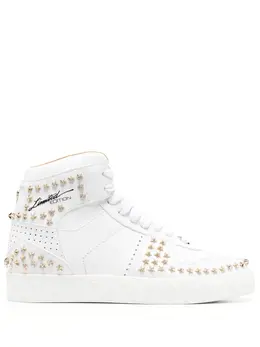 Philipp Plein: Белые кроссовки 
