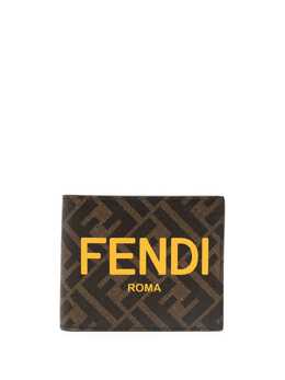 Fendi: Кошелёк  FF с принтом