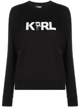 Karl Lagerfeld: Чёрный свитшот Ikonik