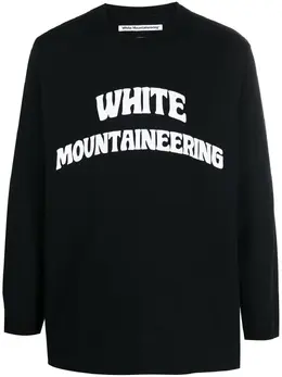 White Mountaineering: Свитшот с принтом 