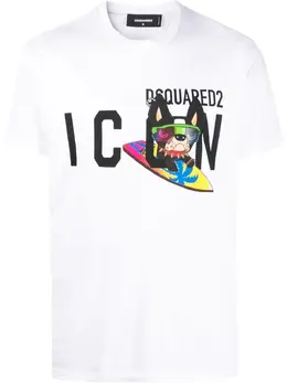 Dsquared2: Футболка  Icon с принтом