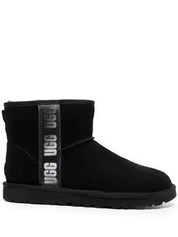 UGG: Чёрные ботинки  Classic Mini