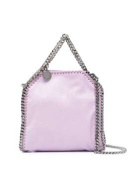 Stella McCartney: Фиолетовая сумка-шоппер  Tiny Falabella