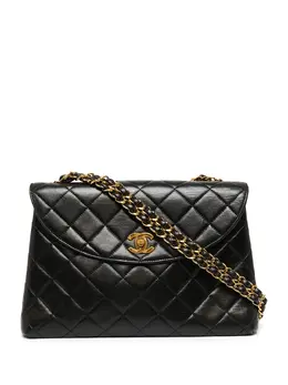 Chanel Pre-Owned: Чёрная сумка 