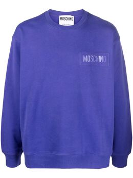 Moschino: Голубой свитшот 