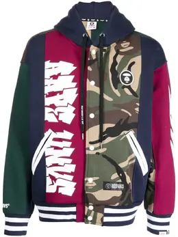 AAPE BY *A BATHING APE®: Толстовка на пуговицах 