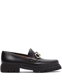 Ferragamo: Чёрные туфли  Gancini