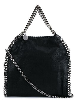 Stella McCartney: Чёрная сумка-шоппер Falabella Mini