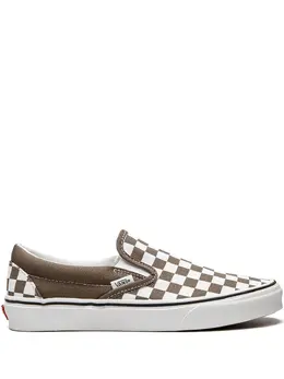 Vans: Коричневые кроссовки  Classic Slip On