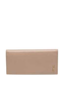 Saint Laurent: Коричневый кошелёк  YSL
