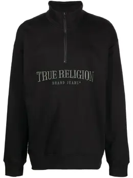 True Religion: Свитер с воротником