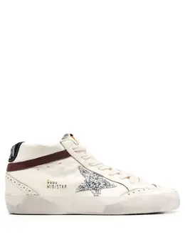 Golden Goose: Белые кроссовки  Mid Star