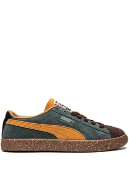 PUMA: Тёмные кроссовки  Suede