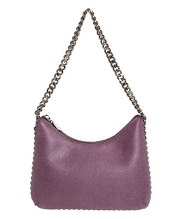 Stella McCartney: Фиолетовая сумка Falabella Mini