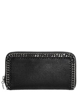 Stella McCartney: Чёрный кошелёк  Falabella