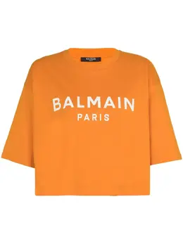 Balmain: Футболка с принтом 