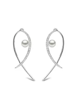 Yoko London: Серьги  Sleek Akoya