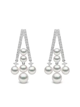 Yoko London: Серьги  Sleek Akoya