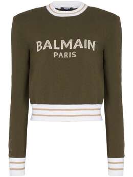 Balmain: Трикотажный свитер