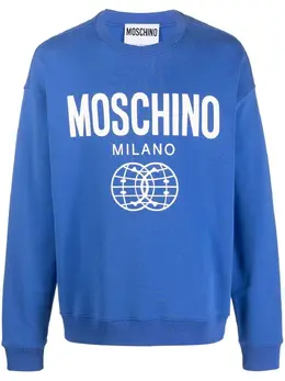 Moschino: Свитер с принтом 